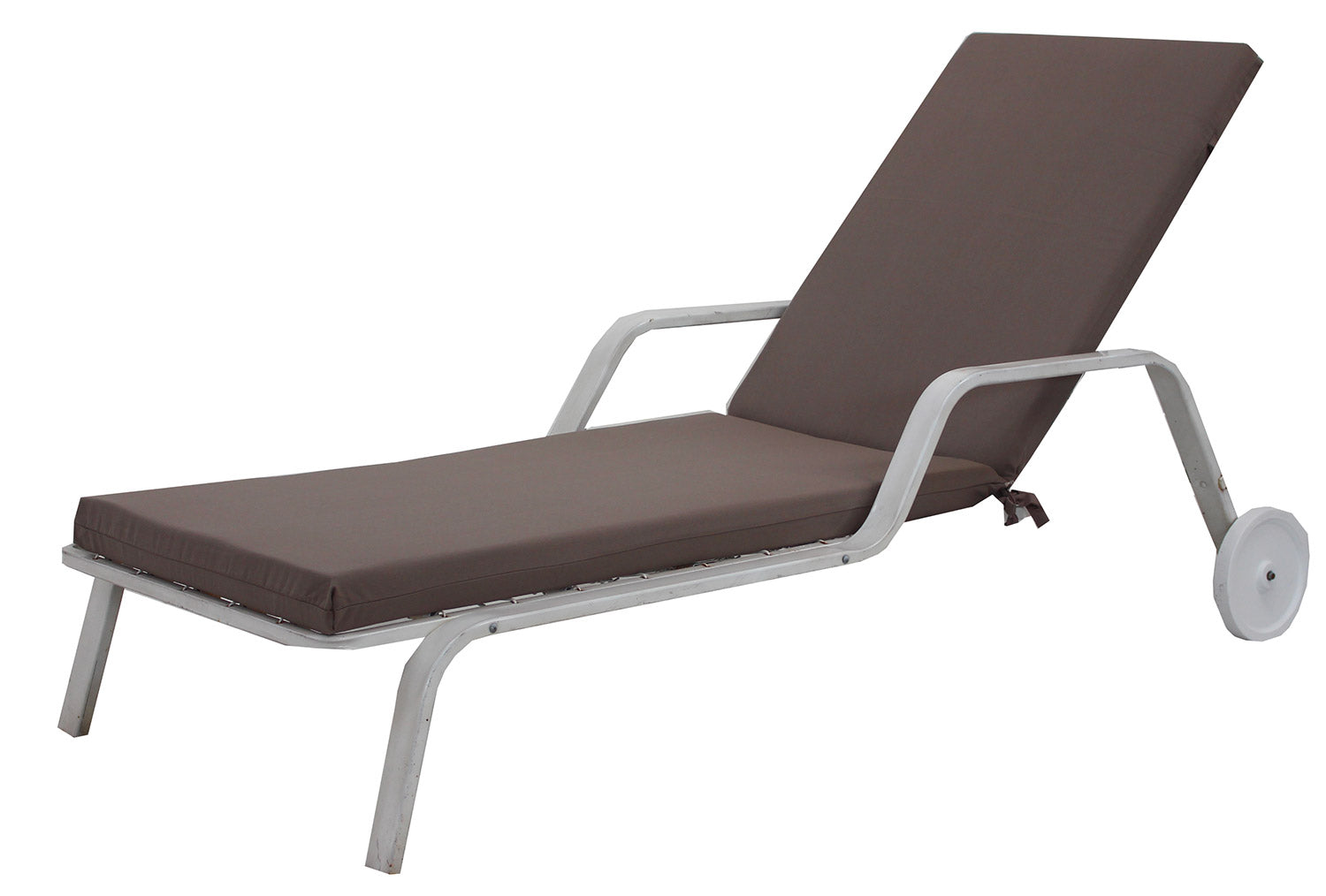 Cuscino per Lettino Prendisole da Giardino 190x57x5 cm in Dralon Allegro Taupe