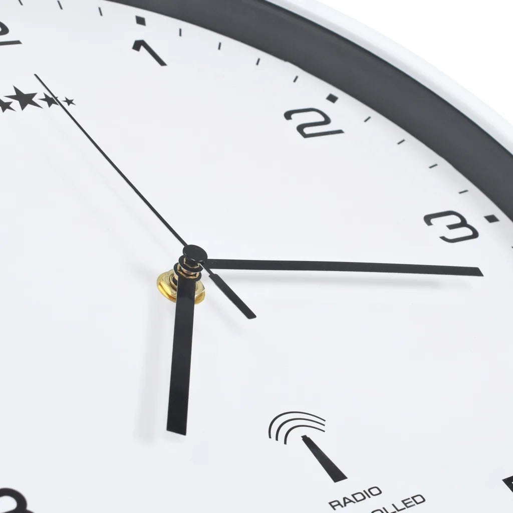 Orologio a Parete Radiocontrollato Movimento Quarzo 31cm Bianco CFW1627277