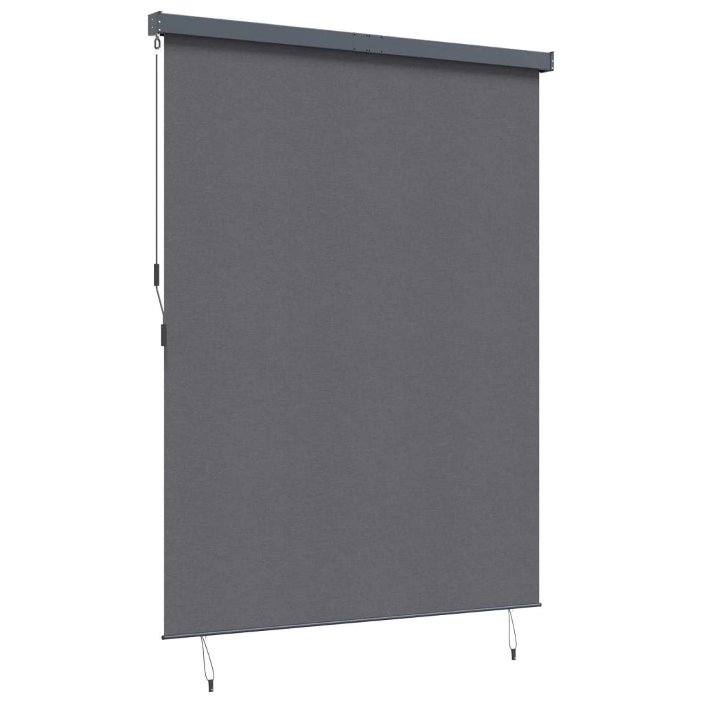 Tenda a rullo-Tenda avvolgibile Antracite 200 x 250 cm Tessuto e Alluminio