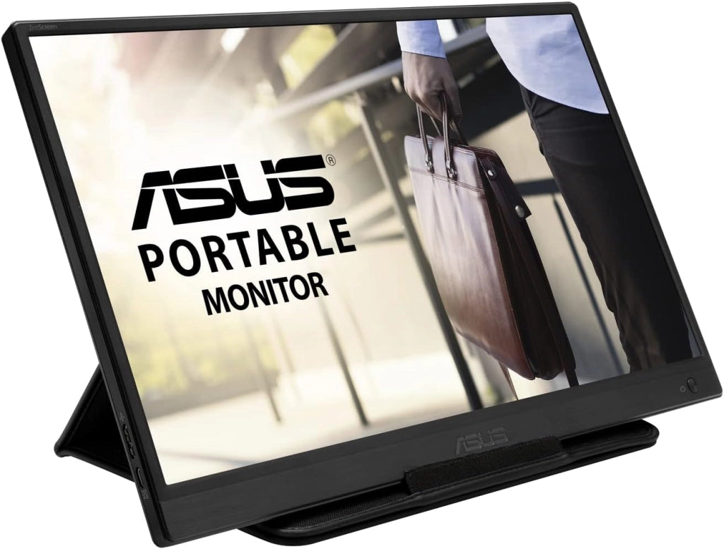 ASUS ZenScreen Monitor Portatile 15.6” 1080P FHD (MB165B) - Monitor da viaggio IPS USB-C, Anti-sfarfallio, Filtro Luce Blu, Display Esterno per Laptop e Macbook