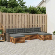 Set di divani da esterno 6 pz Legno di Acacia Massello 3383700