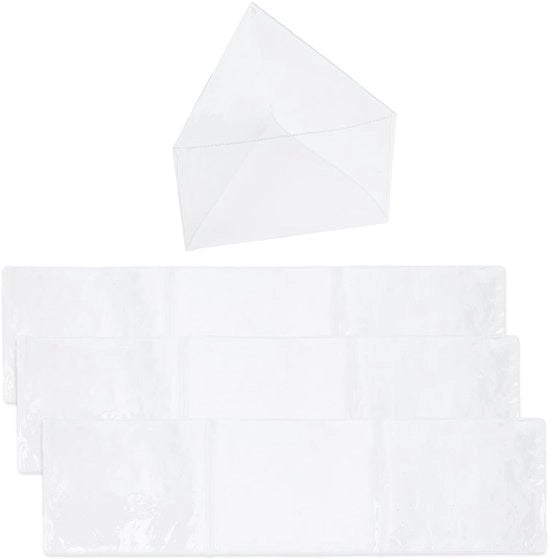 Carta Mahjong Drievoudig - Protezione Trasparente - Supporto per Carta della Puntata - Materiale PVC di Alta Qualità - Dimensioni 132 x 480 mm