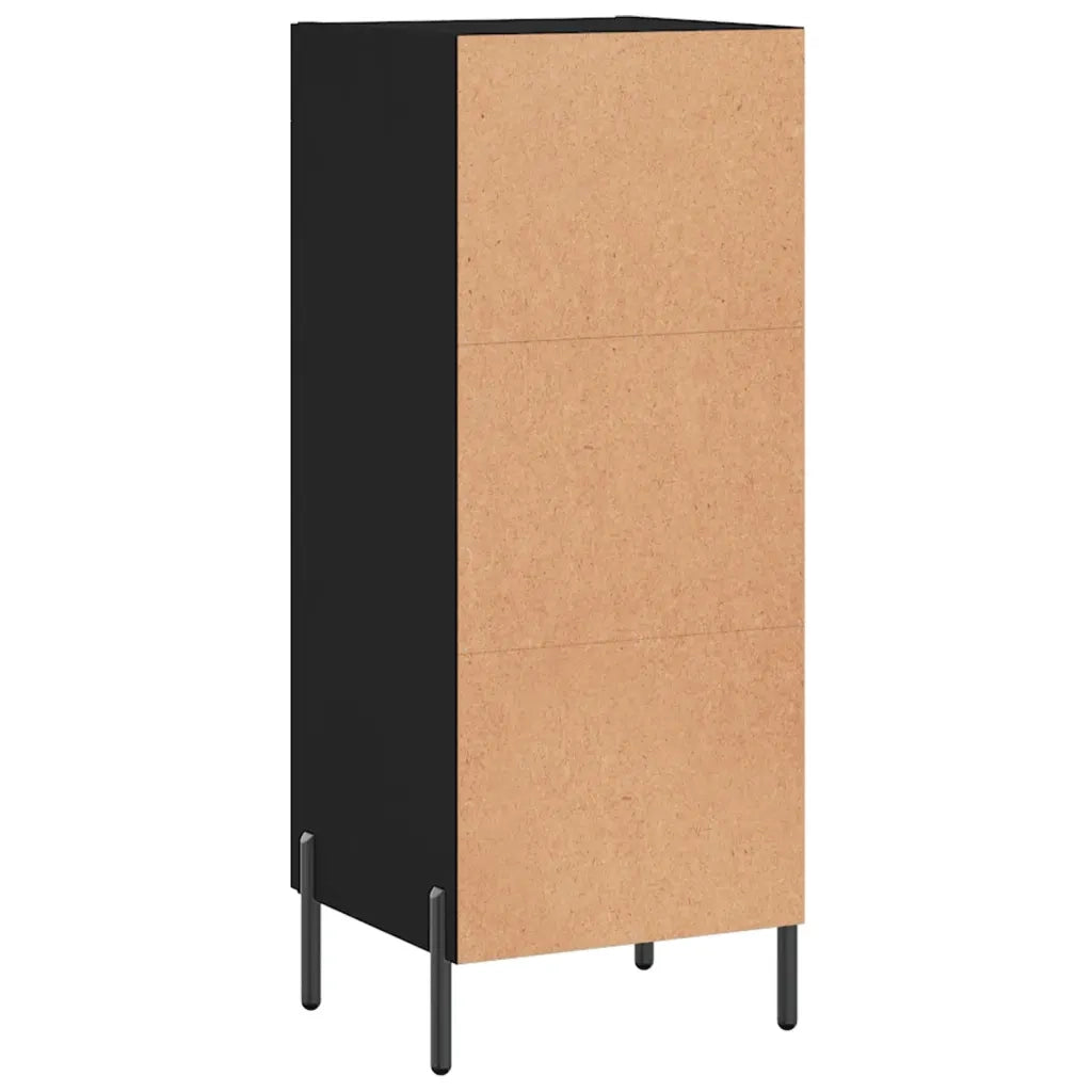 Credenza Nero 34,5x34x90 cm in Legno Multistrato 828805