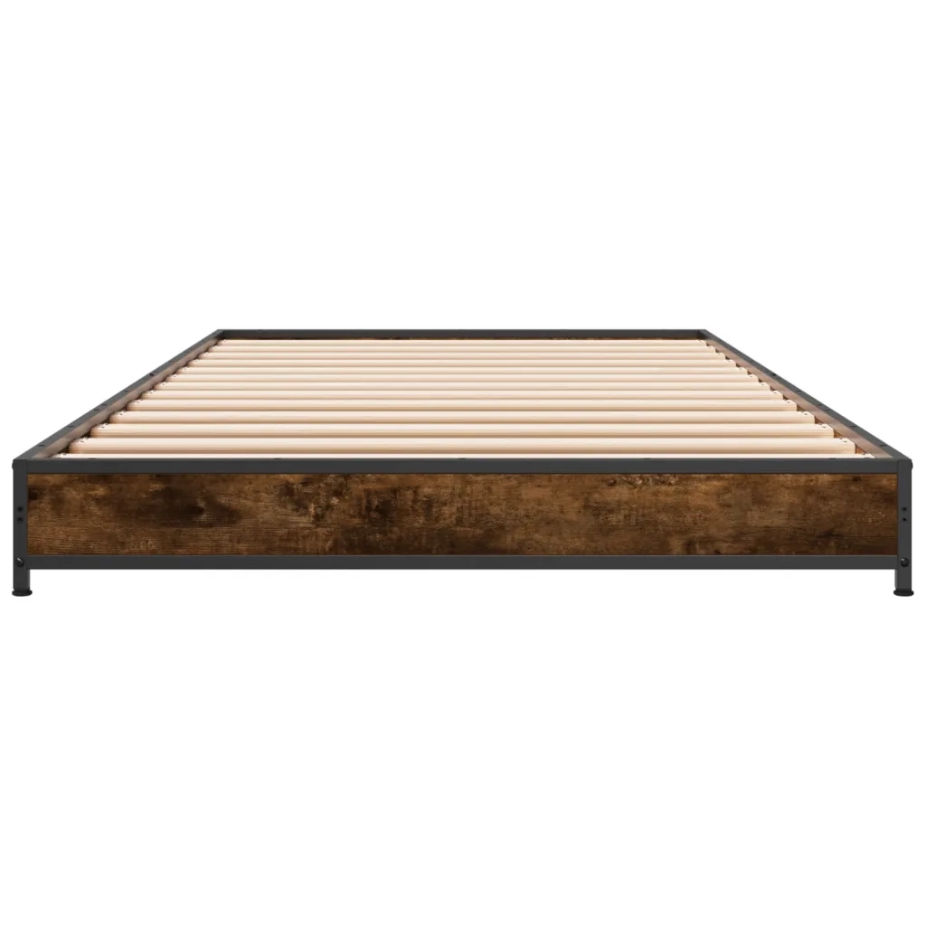 Giroletto Rovere Fumo 100x200 cm in Legno Multistrato e Metallo 845173