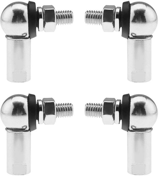 Set di giunti a sfera, manubrio, con clip di molla, imbottitura in tessuto, CS DIN 71802, sostituzione per manubrio di trasmissione, M8 (sinistro e destro), 4 pezzi
