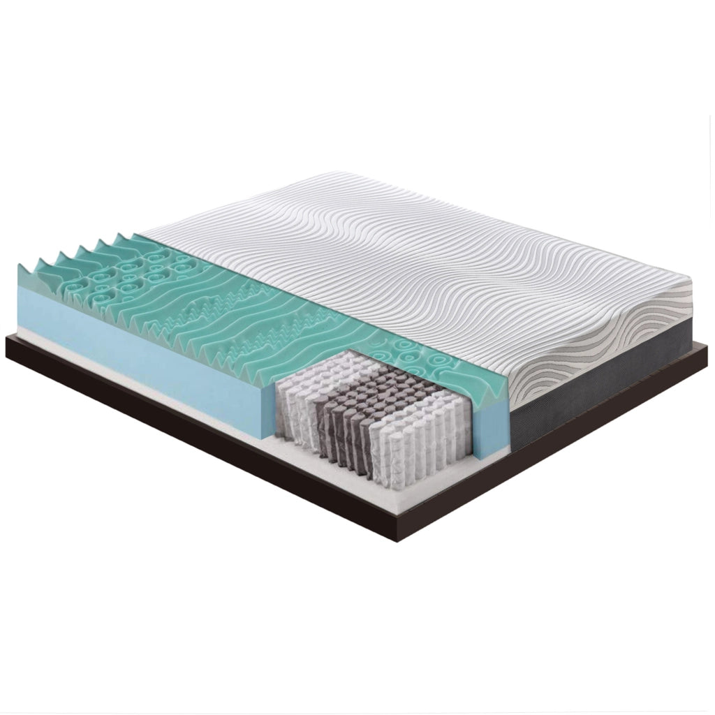 Materasso Matrimoniale 160x190 a molle insachettate e Memory Foam 9 Zone Differenziate  Rivestimento sfoderabile
