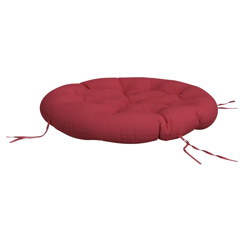 Cuscino Rotondo Rosso Vino Ø 100x11 cm in Tessuto Oxford 361971