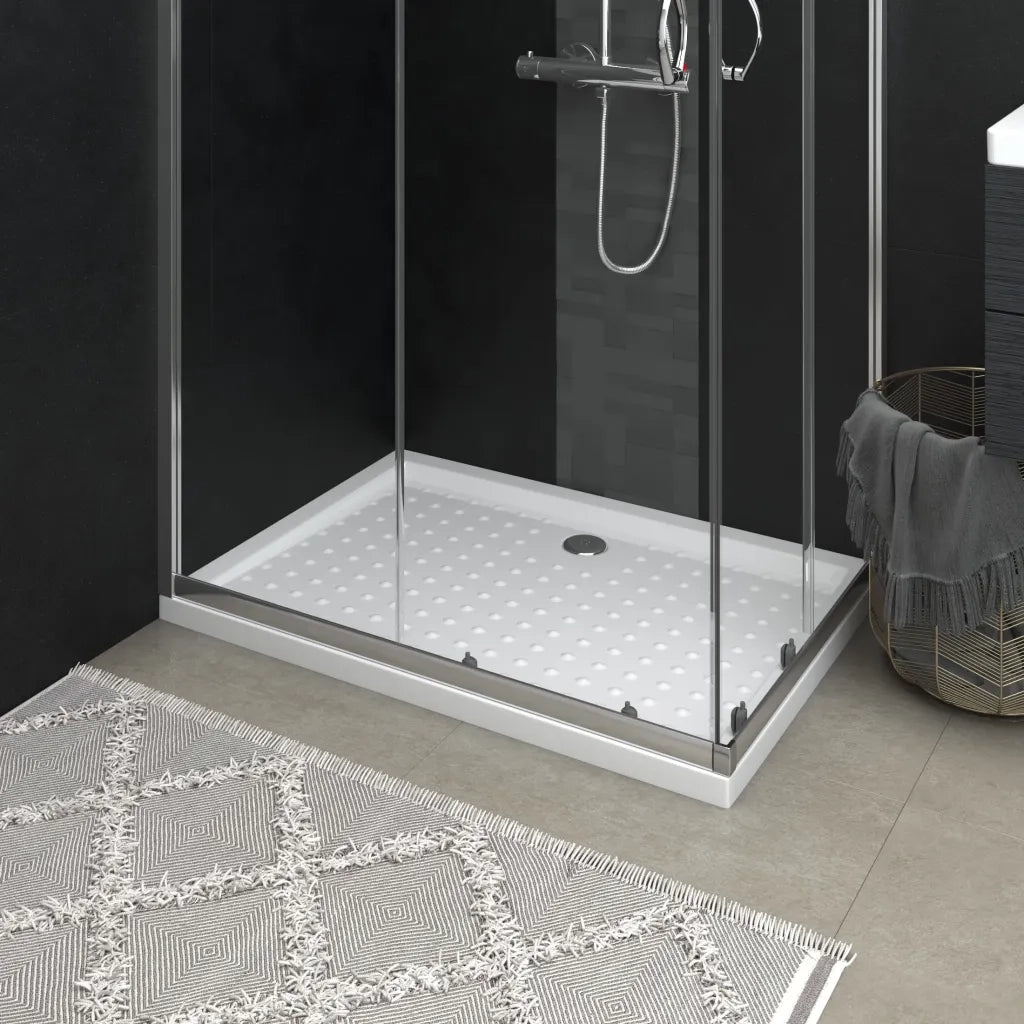 Piatto Doccia con Superficie Puntinata Bianco 70x100x4cm in ABS 148899