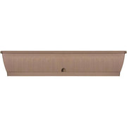 Jardiniere - GARDEN ID Terraflor - Tortora 100 cm - Durabilità - Riserva d'acqua - Riciclato e riciclabile al 100% - Volume per le piante.