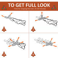 Albero di Natale Artificiale Innevato 180 cm 678 Rami con Bacche Rosse e Pigne Verde