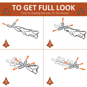 Albero di Natale Artificiale Innevato 180 cm 678 Rami con Bacche Rosse e Pigne Verde