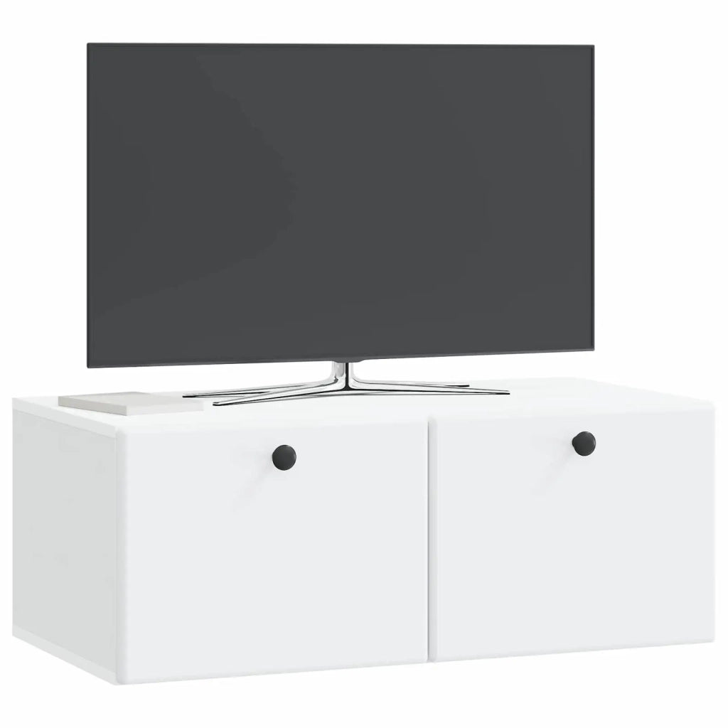 Mobile Porta TV da Muro 78,5 x 41 x 30 cm Bianco 899195
