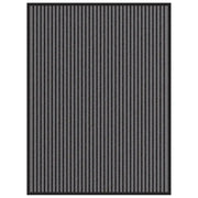 Zerbino a Strisce Nere e Grigie 90x120 cm
