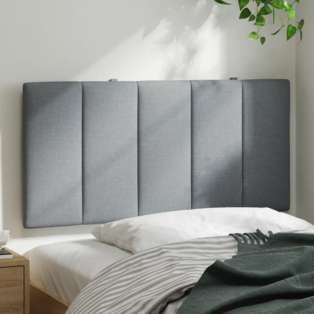 Cuscino Testiera Hanko Grigio Chiaro 100 cm in Tessuto CFW2297673