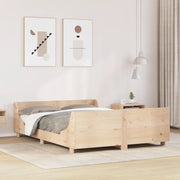 Letto senza Materasso 140x190 cm in Legno Massello di Pino 3302285