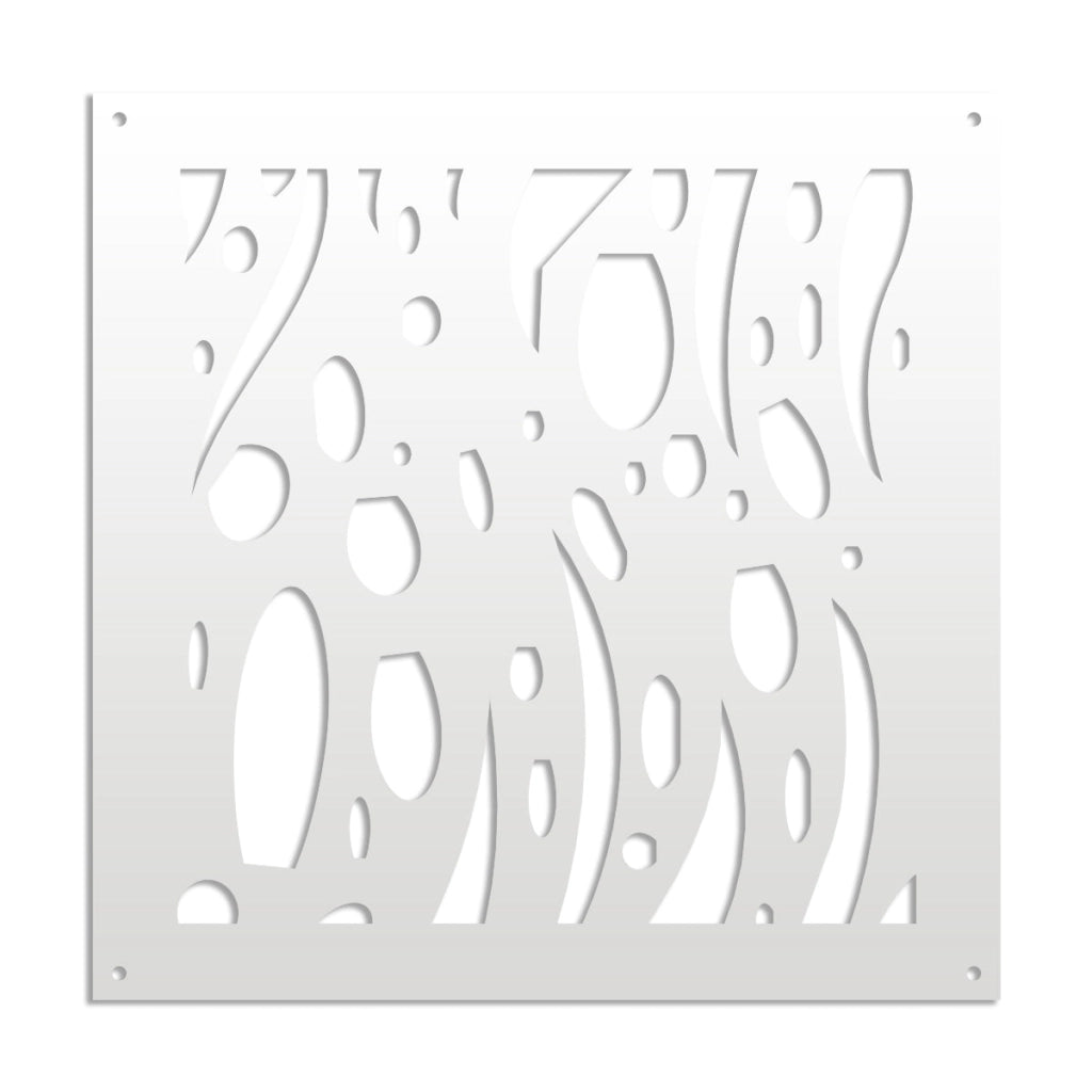 MISTRAL - Pannello in PVC traforato - Parasole Misura: 73x73 cm, Colore: bianco