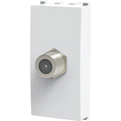 CONNETTORE F TV SAT DIRETTO AVP - BIANCO- 8 pezzi
