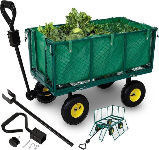 Trattore per Giardino 550kg - Carrello Opnebbile per Giardino e Trasporto