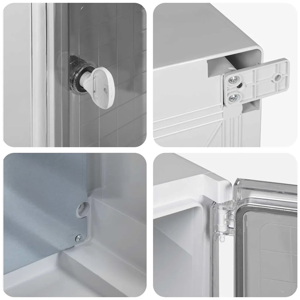 Armadio di Controllo Grigio 47 x 17,5 x 50 cm Plastica ABS 4106514