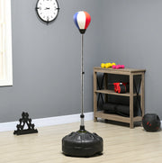 Punching Ball regolabile altezza 147-165 cm con base riempibile e ventose, nero