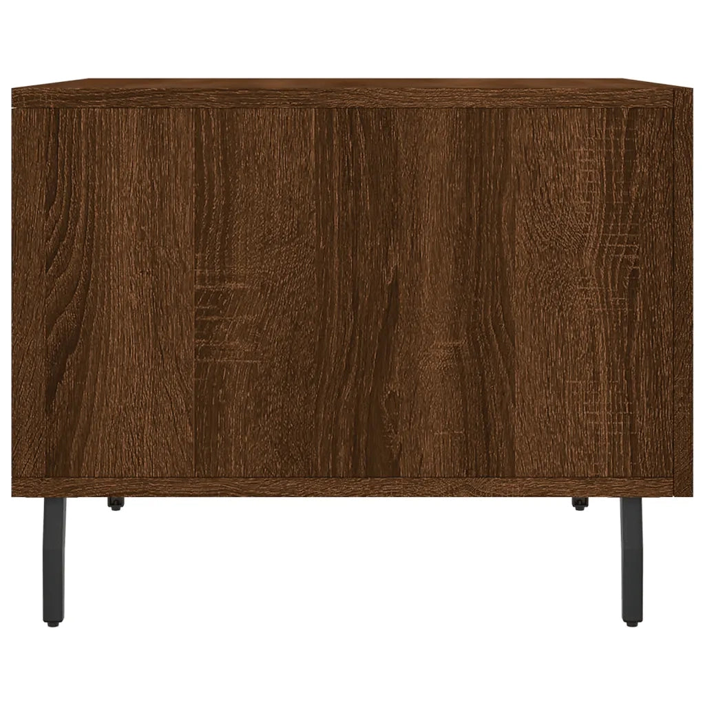 2 pz Tavolini salotto | Tavolino da caff¨¨ | Tavolino da Soggiorno Rovere Marrone 50x50x40 Legno Multistrato