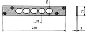 CISA 06220.00. CONTROPIASTRA SERRATURA 28 MM- CISA- 1,0 pz