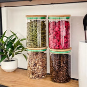 Set di conservazione per cucina - contenitori per riso zucchero pasta - organizzatore di cucina - contenitori di magazzino - contenitori di conservazione