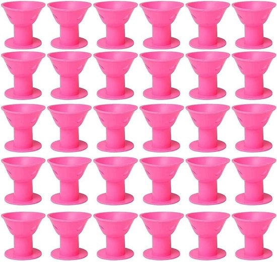 Set di 30 piccole spille in silicone per stile e modellare i capelli con tasca di conservazione