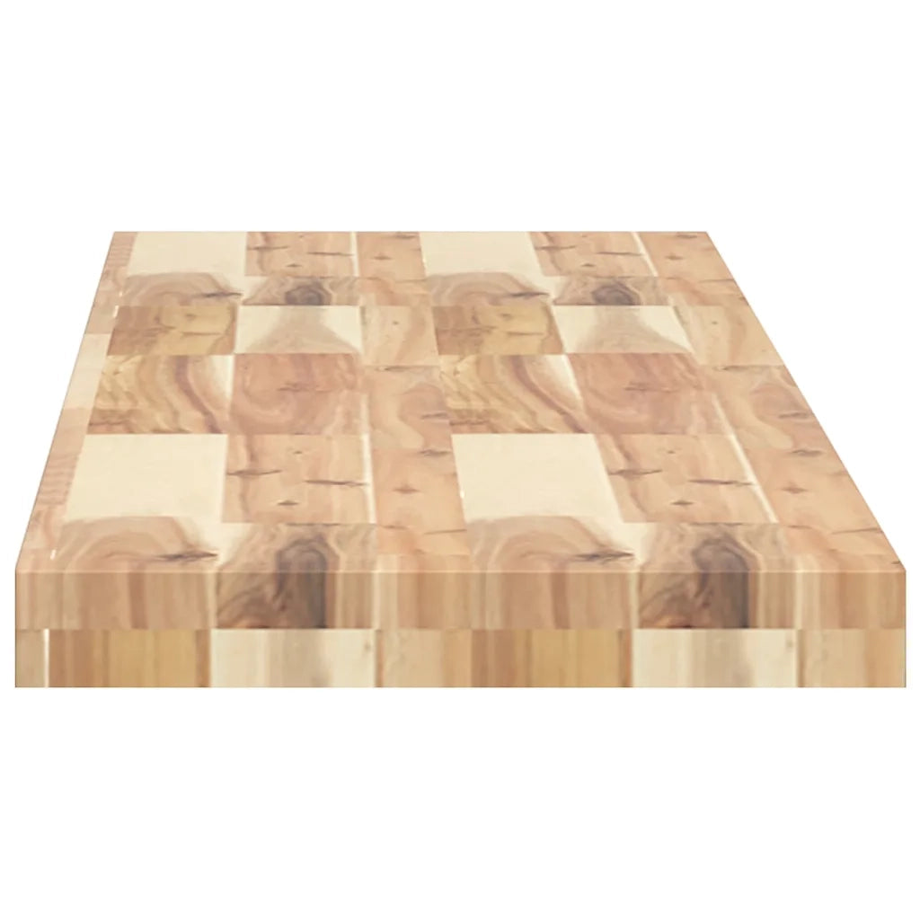 Mensole da Parete 2 pz 160x30x4 cm Legno Acacia Non Trattato