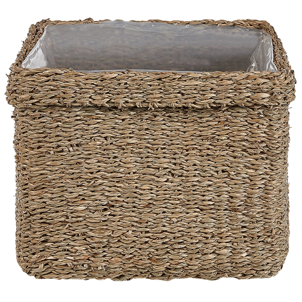 Set di 3 vasi per piante alghe naturali 23 x 34/ 27 x 36/ 30 x 45 cm Accessorio per la casa Fioriera stile boho