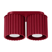 Plafoniera moderna borgogna ovale 21cm 2xGU10 Pure VISTAO