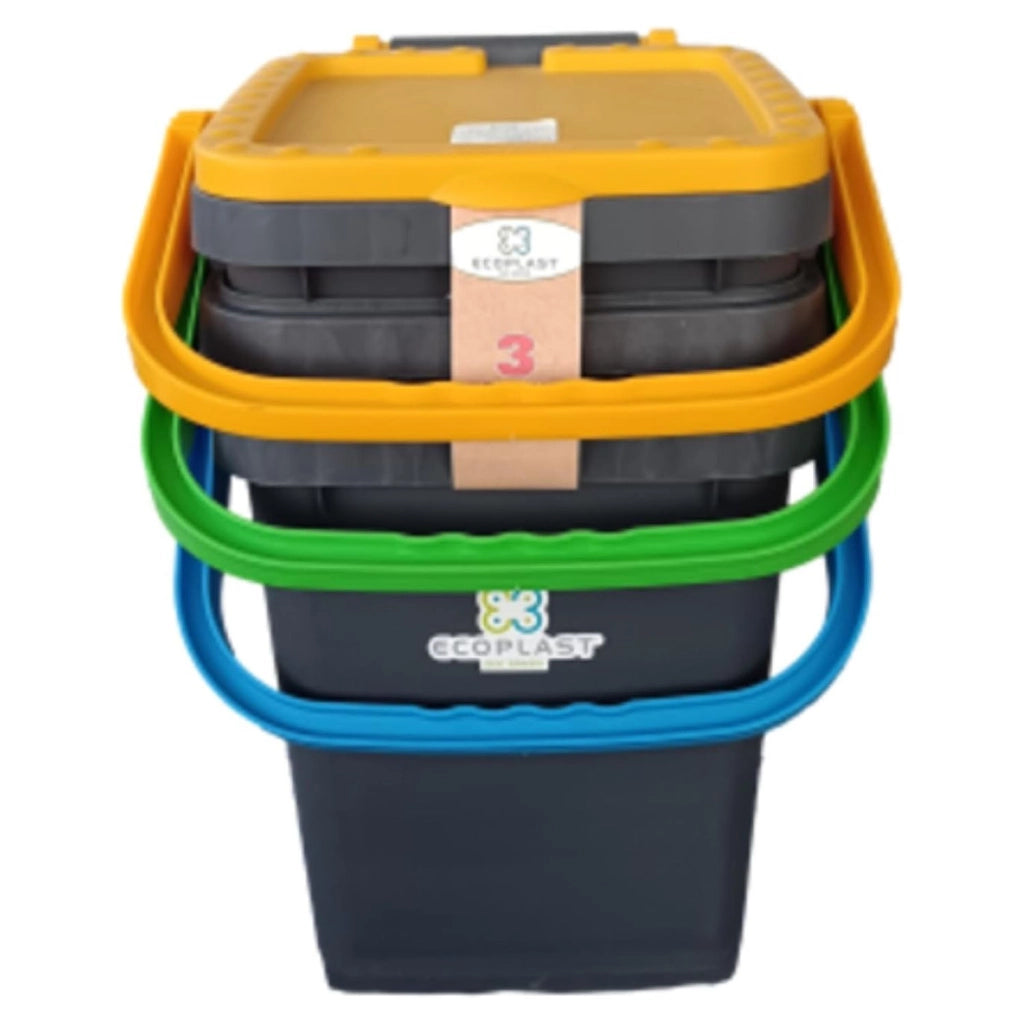 Ecoplast Set 3 Pattumiere 20L Differenziata