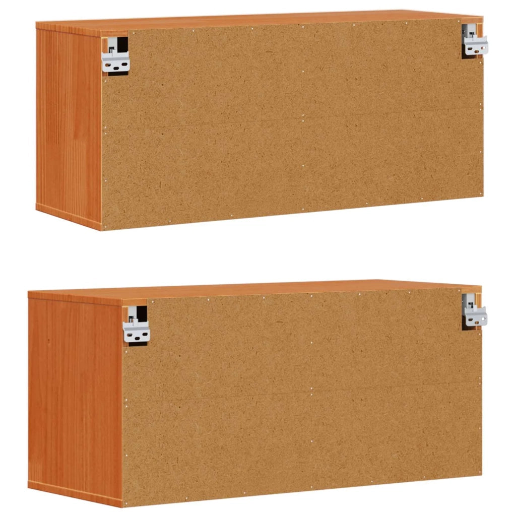 Armadietto a muro 2 pcs Marrone cerato 80 x 30 x 35 cm 869856