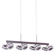 Lampada a sospensione Italux Metis LED 8 luci bronzo 3000K