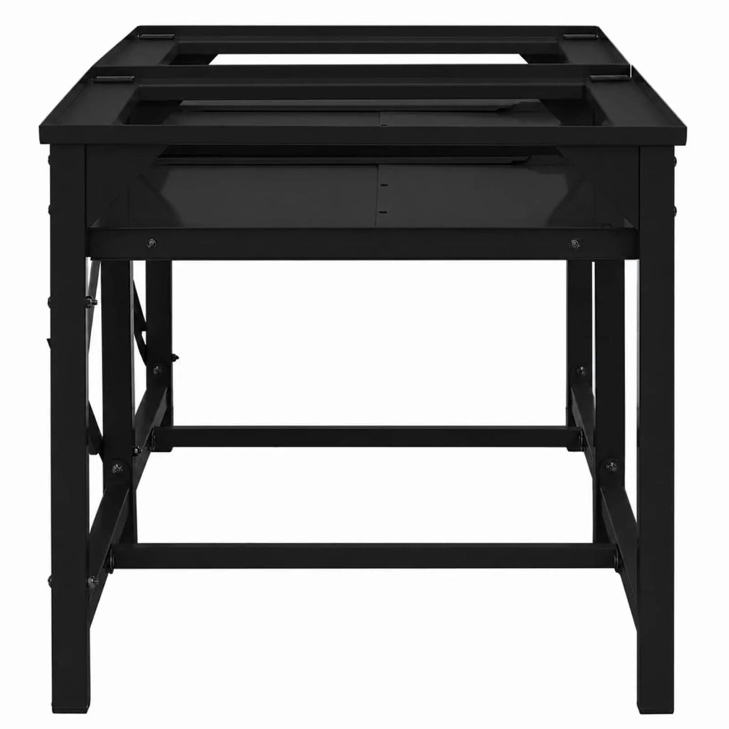 Pedestallo per Lavatrice 2 pcs Nero 120 x 56 x 52 cm Acciaio 42022038