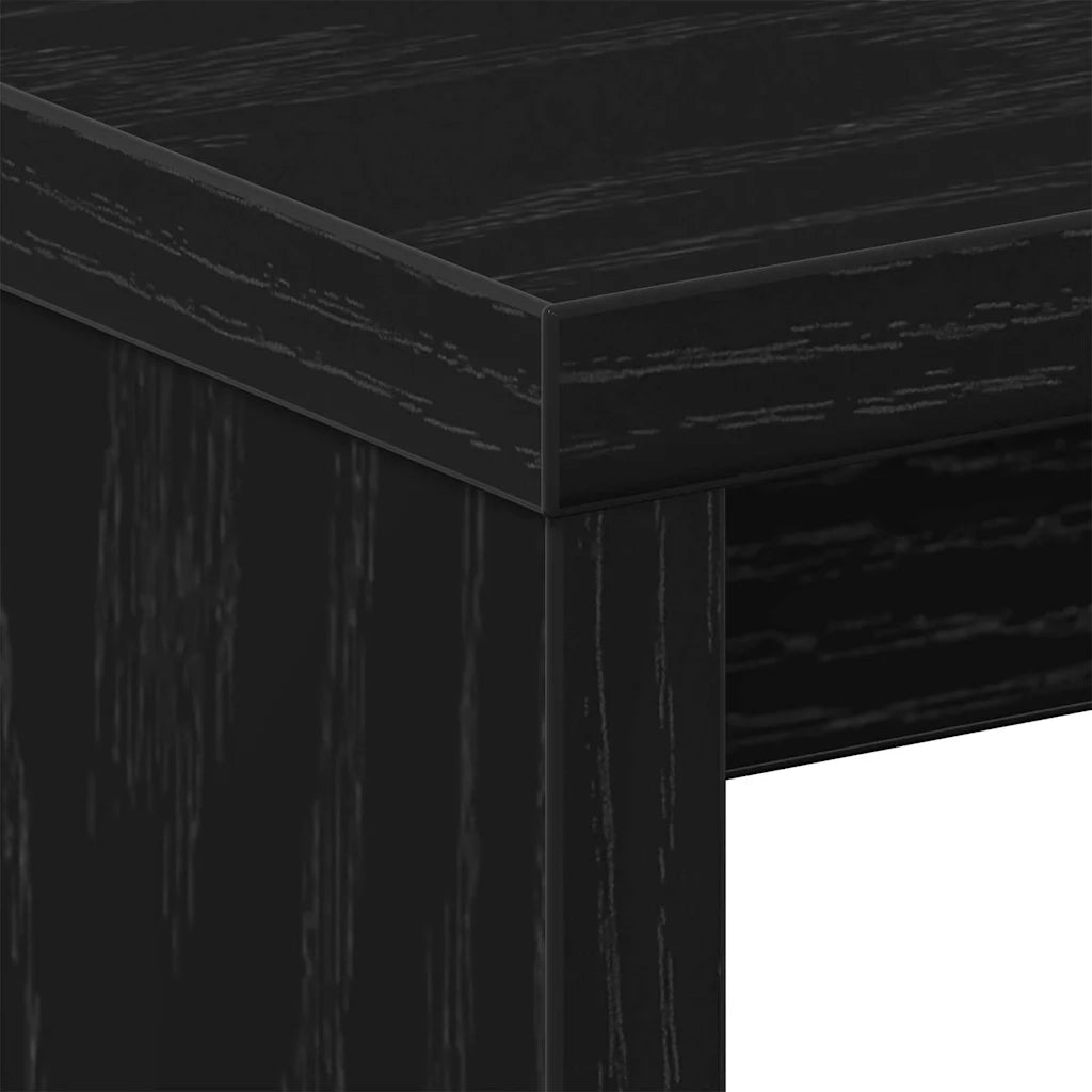 Armadio da Notte Rovere Nero 40 x 30 x 40 cm 862615
