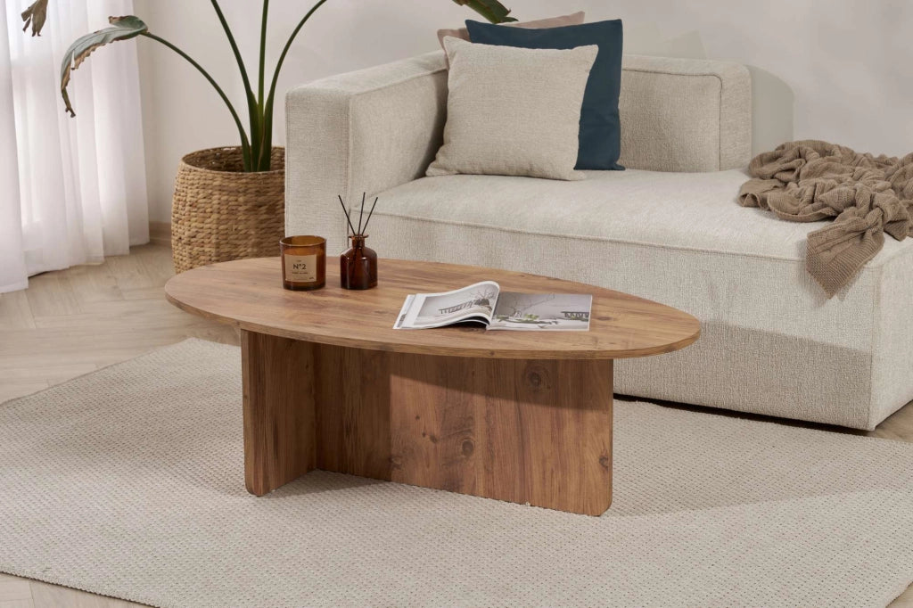 Tavolino in legno "Orba" - 120 x 65 x 40 cm - Pino Atlantico