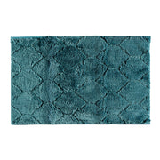 Tappeto Bagno Antiscivolo Effetto Rilievo Assorbente, Morbido, Lavabile in Lavatrice 50x80 / 60x120 cm 50x80 Cm - Petrolio