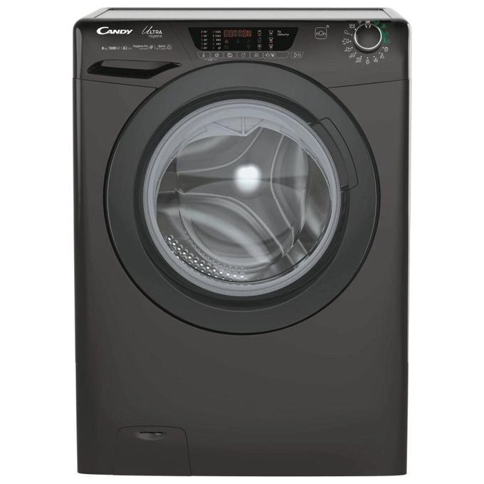 Candy Ultra Hygiene HE1584TWMBB6-S lavatrice Caricamento frontale 8 kg 1500 Giri/min Nero