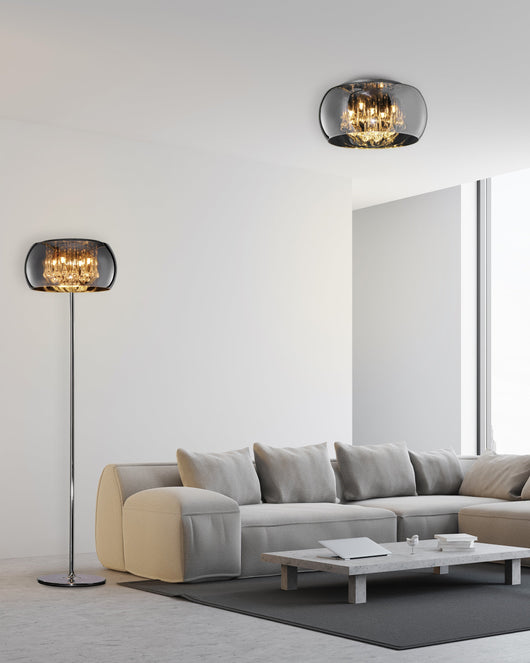 Plafoniera da Interno  G9 in Vetro Cromo