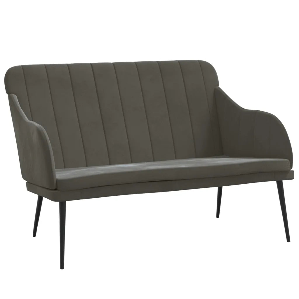 Panca Grigio Scuro 110x76x80 cm in Velluto CFW8581194