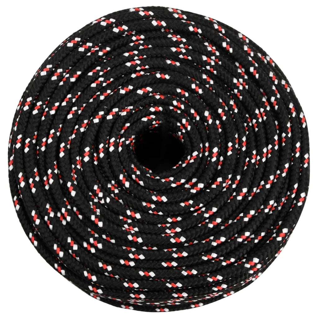 Corda Nautica Nera 6 mm 25 m in Polipropilene cod mxl 41890
