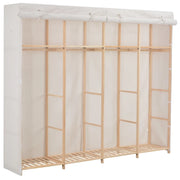 Armadio Bianco 200x40x170 cm in Tessuto cod mxl 64873