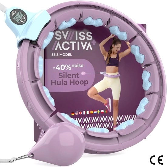 Hoop fitness intelligente con pallina - con contatore - 60/112CM - non cade mai - hoop intelligente