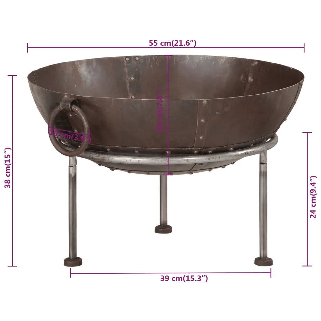 Focolare 55x55x38 cm in Ferro 351638