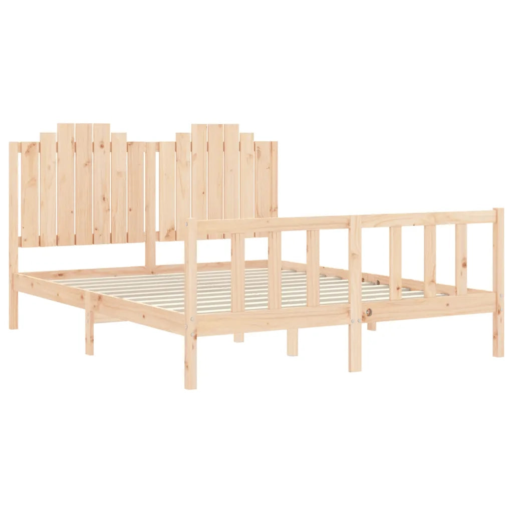 Giroletto senza Materasso 160x200 cm in Legno Massello di Pino 3192306