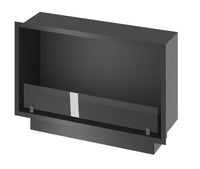 Camino a Bioetanolo da Incasso 84,4x59,4x25 cm Inside 800 Slim Nero con Vetro