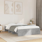 Giroletto-Struttura Letto Grigio Cemento 140x200 cm in Legno Multistrato 878025