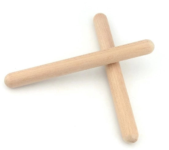 Strumenti a Percussione in Legno per Educazione Musicale - 20x2 cm - Suono Chiara - Duratura - Portatile - Sostenibile