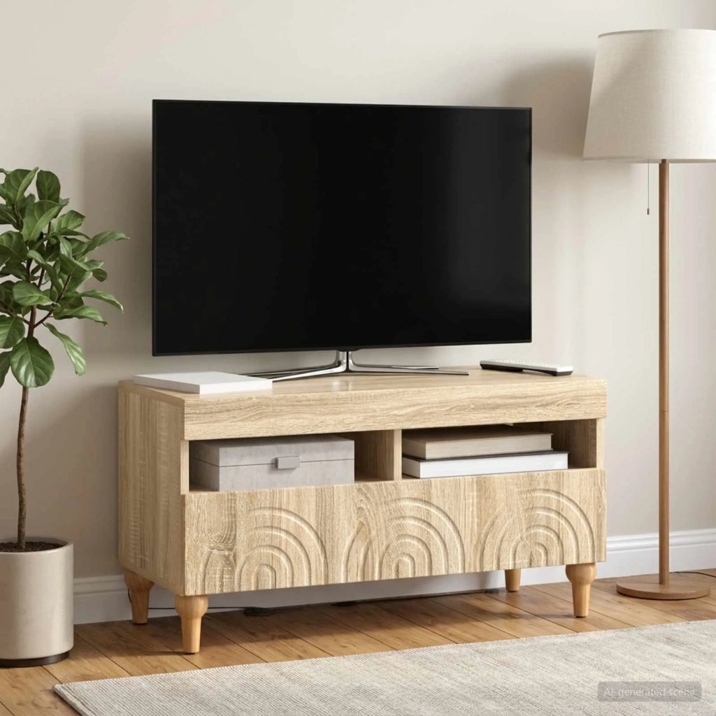 Mobile TV LED Rovere Sonoma Legno ingegnerizzato 896337